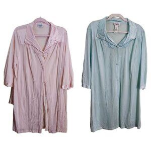 Vanity Fair Vintage Set Of 2 Lightweight Robes Size L